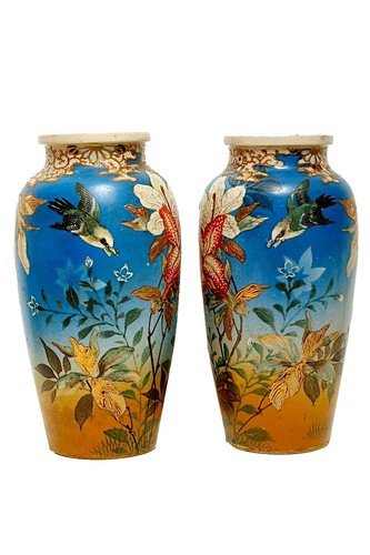 Antique pair japanese meiji - antique,