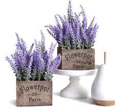 Artificial Lavender Plants in