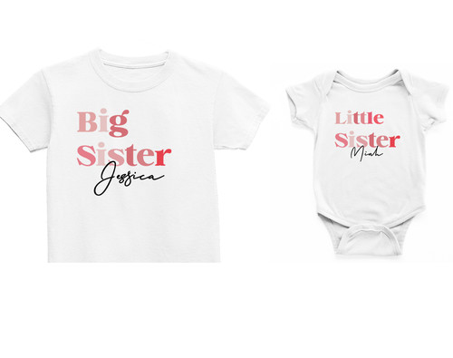 Personalised big sister little - big,
