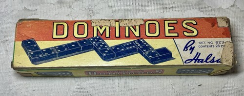 Vintage halsam dominoes set - dominoes,