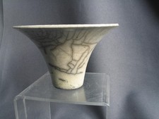 Raku studio pottery flared