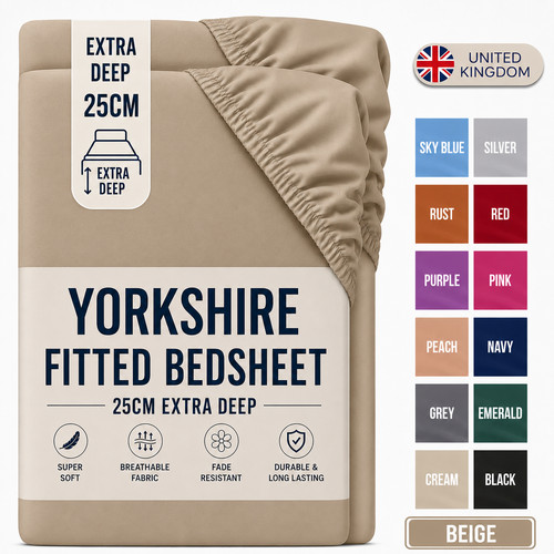 Pack fitted sheet - 25cm, bed