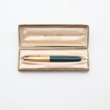 Parker 51 Fountain Pen Teal Barrel Gold-Tone Cap with Box – Used, No Ink