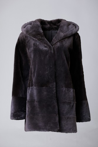 Navy blue sheared beaver - beaver, fur