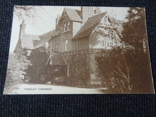 Takeley vicarage postcard - vicarage,