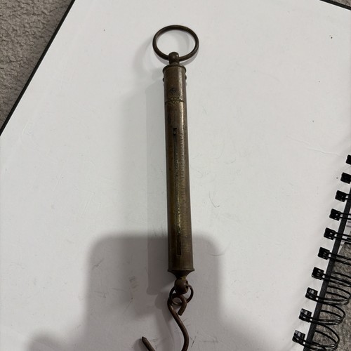 Antique salter brass spring - brass,