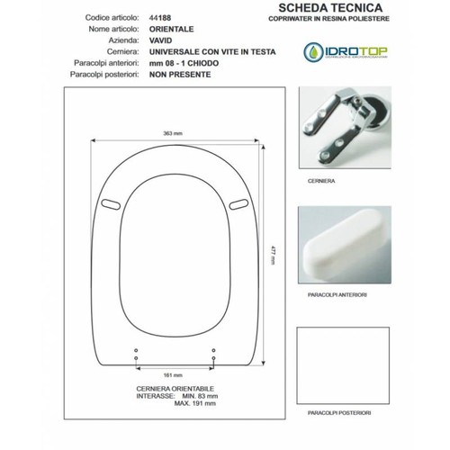 Toilet seat vavid eastern - seat,