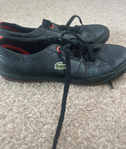 Lacoste kids black - kids, leather