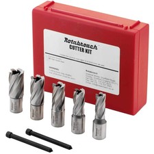 Rotabroach Cutter Set RAPK2000 14,16,18,20,22mm +2pins