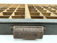 Antique Wooden Printers Drawer