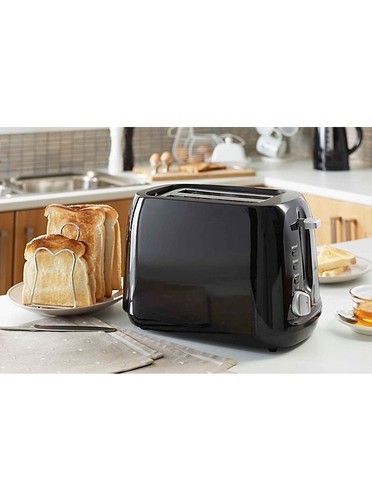 Black slice toaster - black, shade