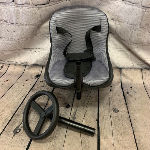 Seat and steering wheel - and,