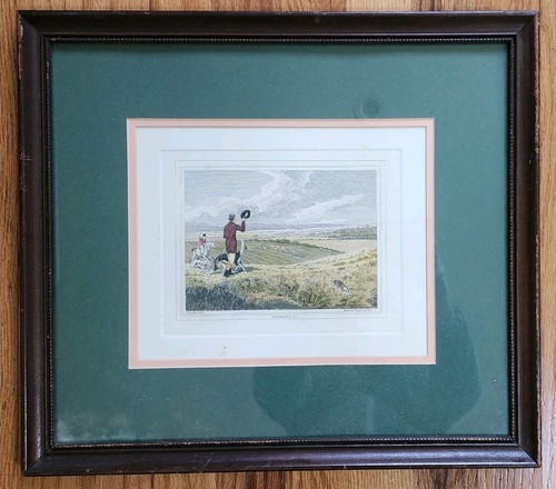 1790 antique engraving framed - 1790,