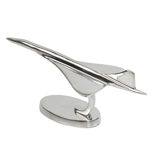 Aluminium concorde sculpture - aluminium,