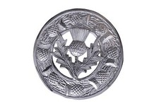 KILT FLY PLAID BROOCH LARGE