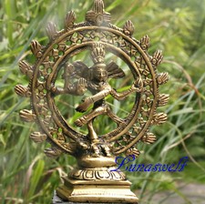 Shiva nataraja figurine brass - nataraja,