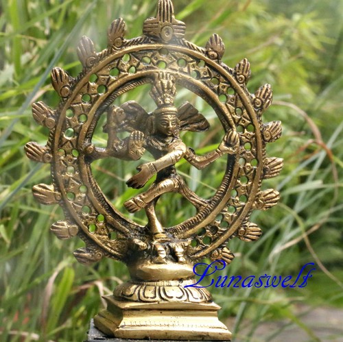 Shiva nataraja figurine - figurine, brass