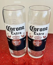 2 x Corona Extra Pint Glasses Brand New Free Postage