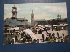 Postcard of Market Place, Market Day, Middlesborough (Posted 1905)