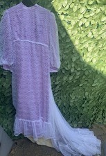 Vintage Wedding Dress Lilac &