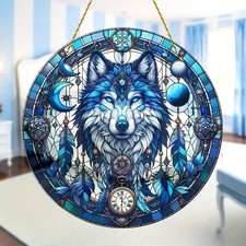 Blue Wolf Moon Dreamcatcher