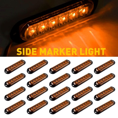 20x amber side marker - amber, light