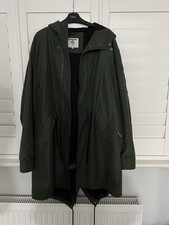 Classic Lambretta Fishtail Parka Medium Army Green Coat