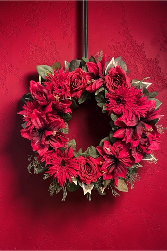 Luxury deep red rose gerbera - deep, rose,