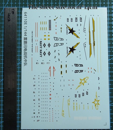 Water slide decals - water, f-14d