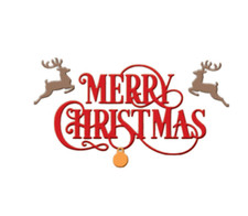 Merry Christmas Metal Die