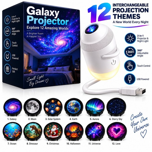 Portable led galaxy - led, ocean