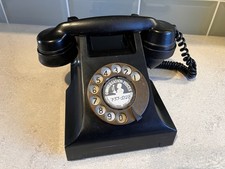 Antique 1930s Bakelite Telephone – Original Retro Rotary Dial Phone – Fully Work