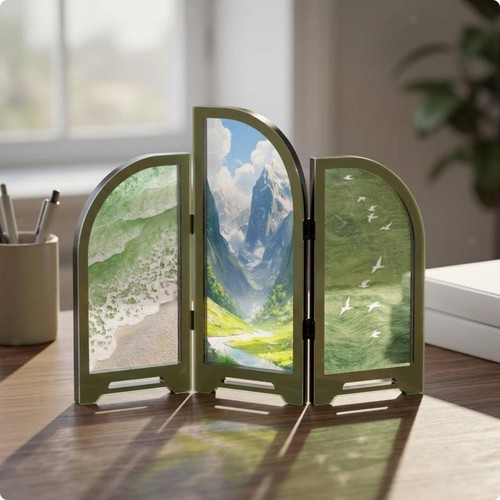 Foldable acrylic screen - foldable,