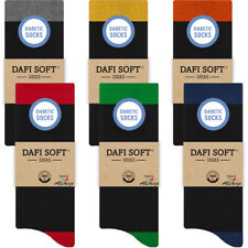 Dafi soft 6 Pairs Diabetic socks for men, Cotton, Size M L XL, Made in Turkey