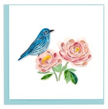 Quilling Bluebird And Pink