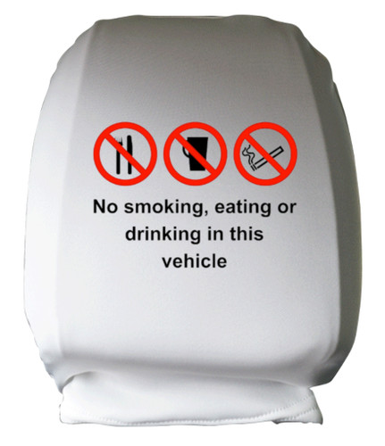 Car headrest warning - headrest, no