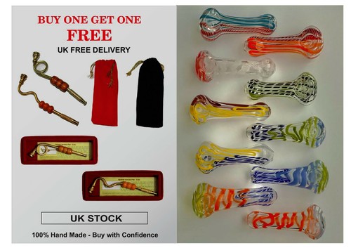 Mini smoking glass metal pipe - mini,
