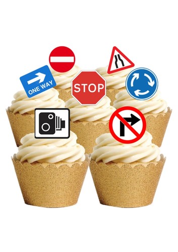 Cake toppers road traffic - cake,