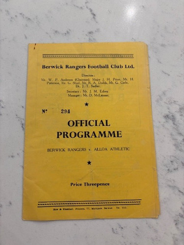Berwick rangers alloa - berwick,