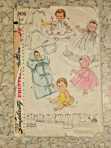 1955 simplicity pattern 1406 - 1955,