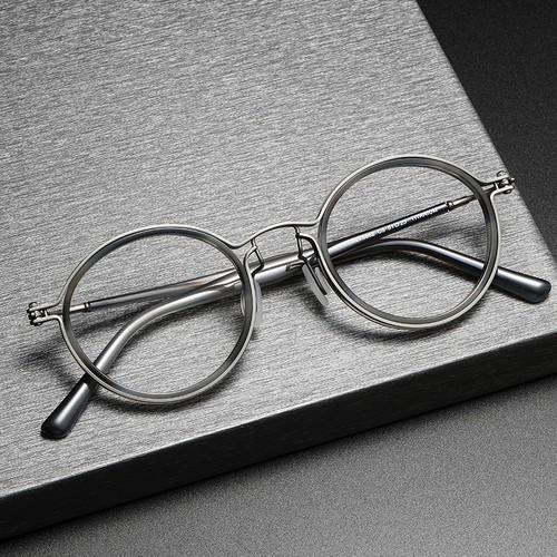Retro double round titanium - retro,