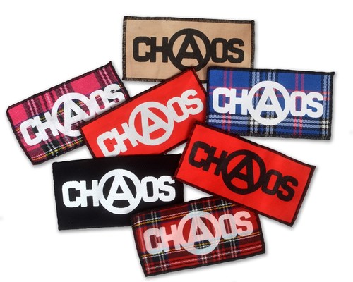 Chaos punk rock sew patch - chaos,