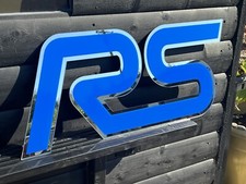 RARE 2000’s FORD RS SHOWROOM SIGN PLAQUE DEALERSHIP GARAGE SIGN