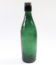 Vintage Antique Green Glass