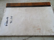 MORRIS MARINA 1971-75  PARTS MICRO FICHE SLIDES SET OF 5