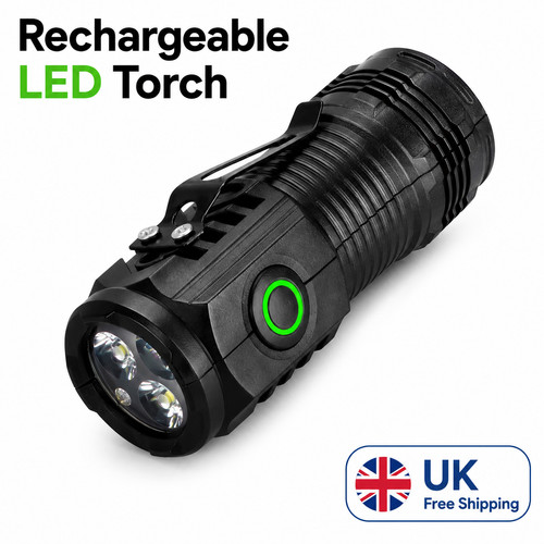 Rechargeable led torch usb - rechargeable,