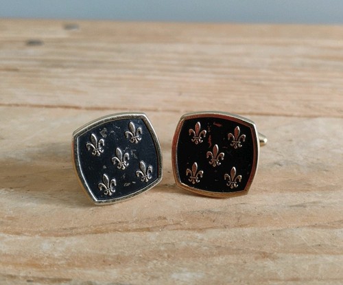 Vintage black enamel gold - black,