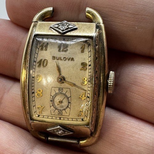 Vtg bulova art deco - vtg, 10k