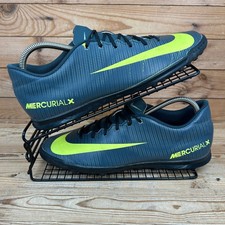 Nike Trainers Mens Size UK 9 MercurialX Vortex CR7 Green Astro Indoor Football