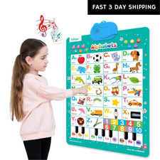 Interactive Alphabet Wall Chart Talking ABC Electronic Poster Toy Learning......